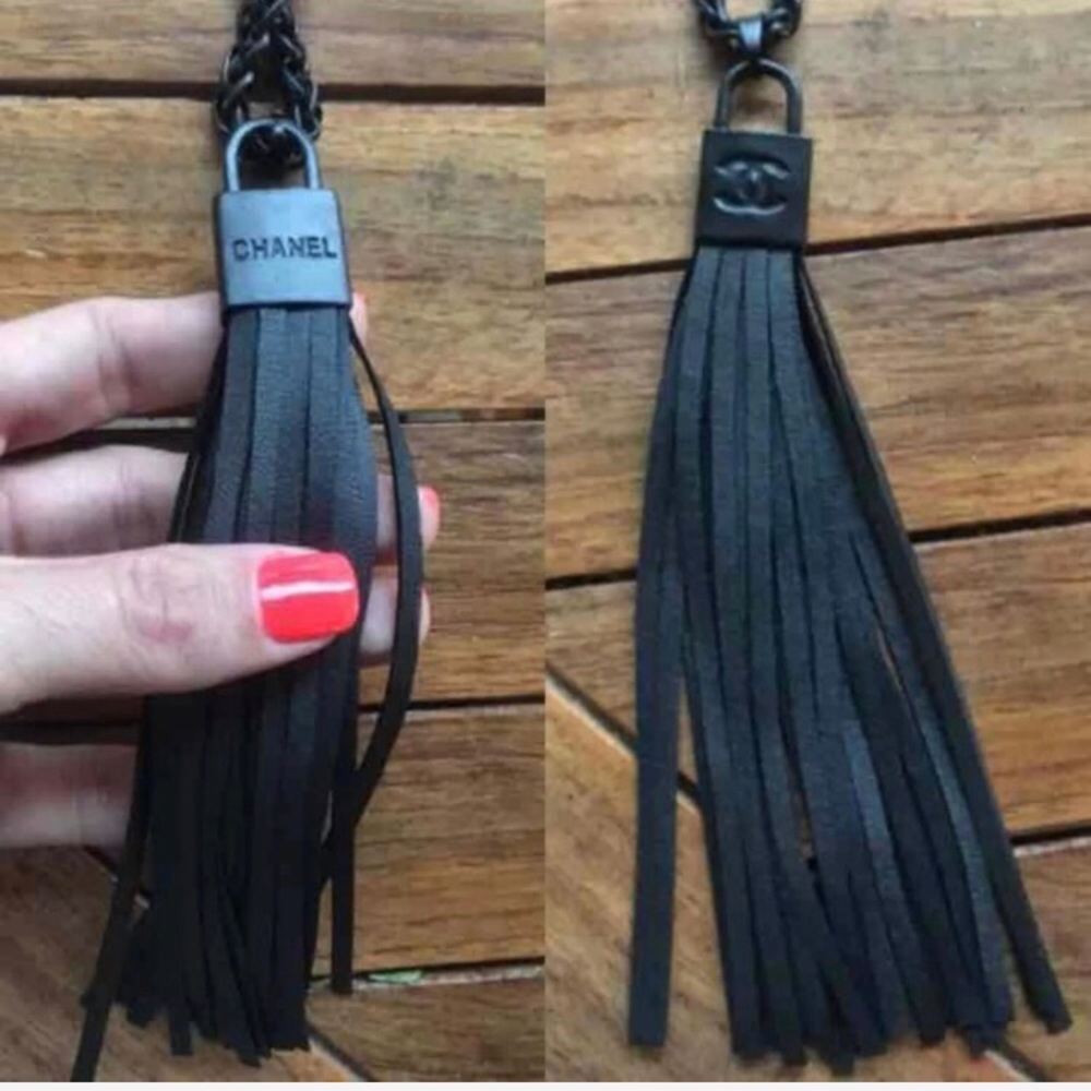 Vegan Leather Fringe Necklace